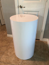 Load image into Gallery viewer, White Round Display Cylinder Plinths